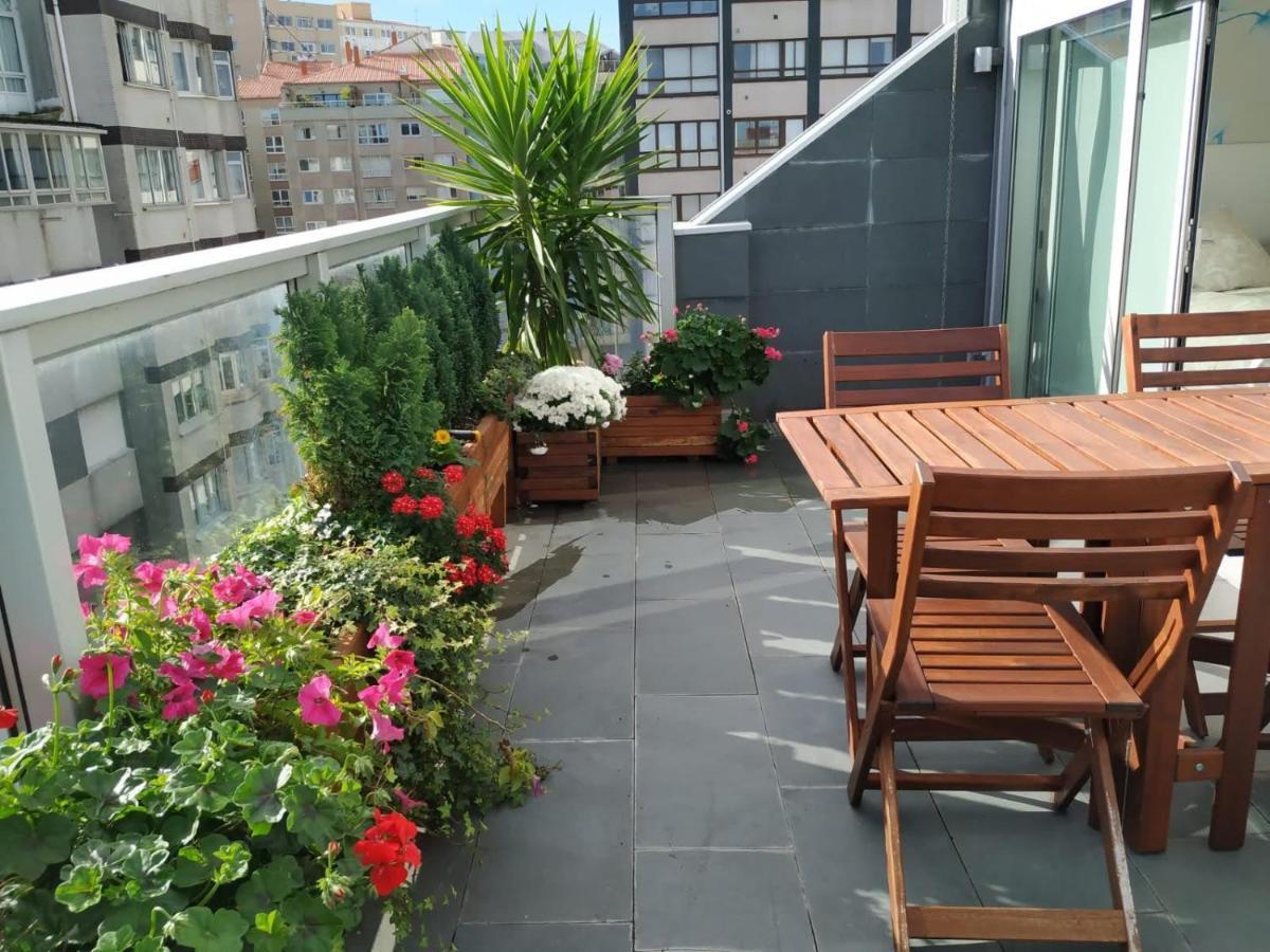 Penthouse With Terrace And Views Near Oza'S Beach Apartman A Coruña Kültér fotó