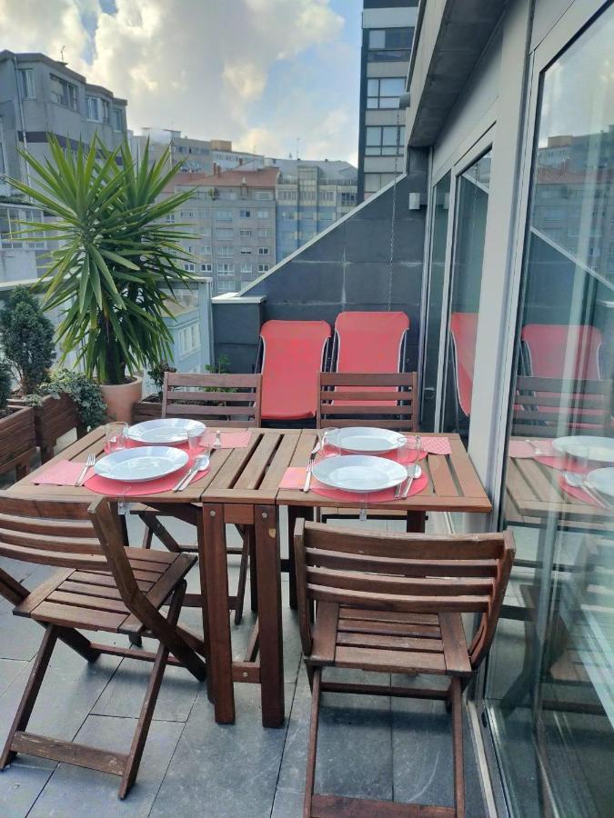 Penthouse With Terrace And Views Near Oza'S Beach Apartman A Coruña Kültér fotó
