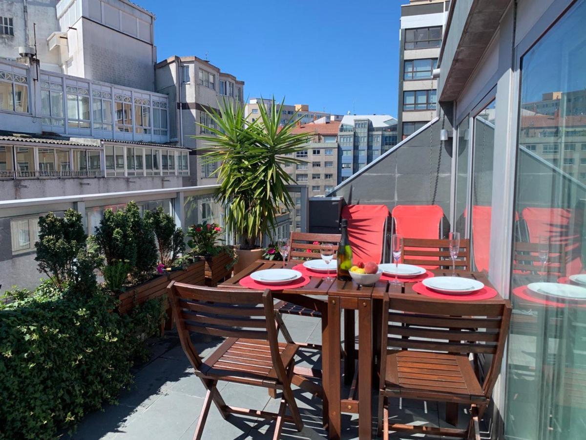 Penthouse With Terrace And Views Near Oza'S Beach Apartman A Coruña Kültér fotó