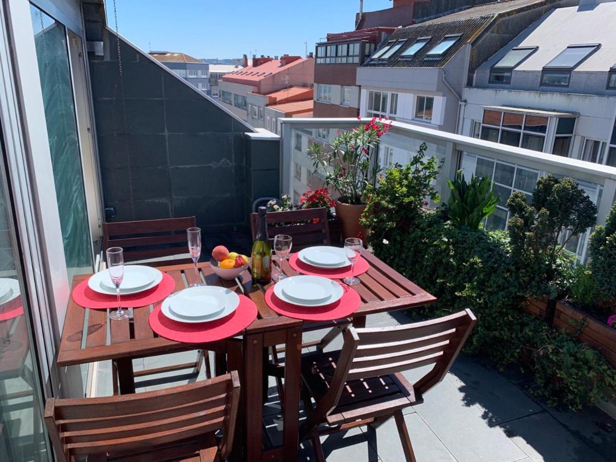 Penthouse With Terrace And Views Near Oza'S Beach Apartman A Coruña Kültér fotó
